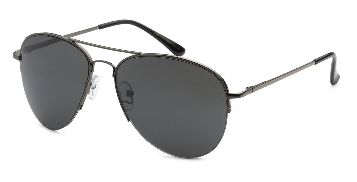 AIR FORCE 8AF110-MIX TEMPLE SEMI RIMLESS UNISEX SUNGLASSES