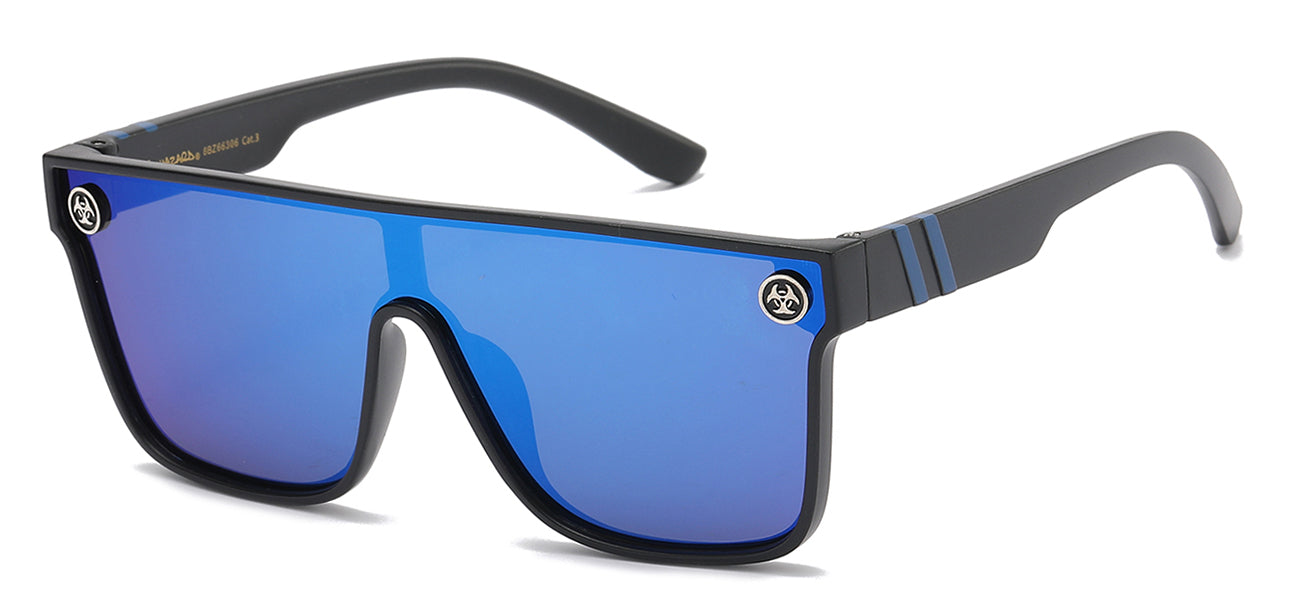 Biohazard Lightning Print Sunglasses