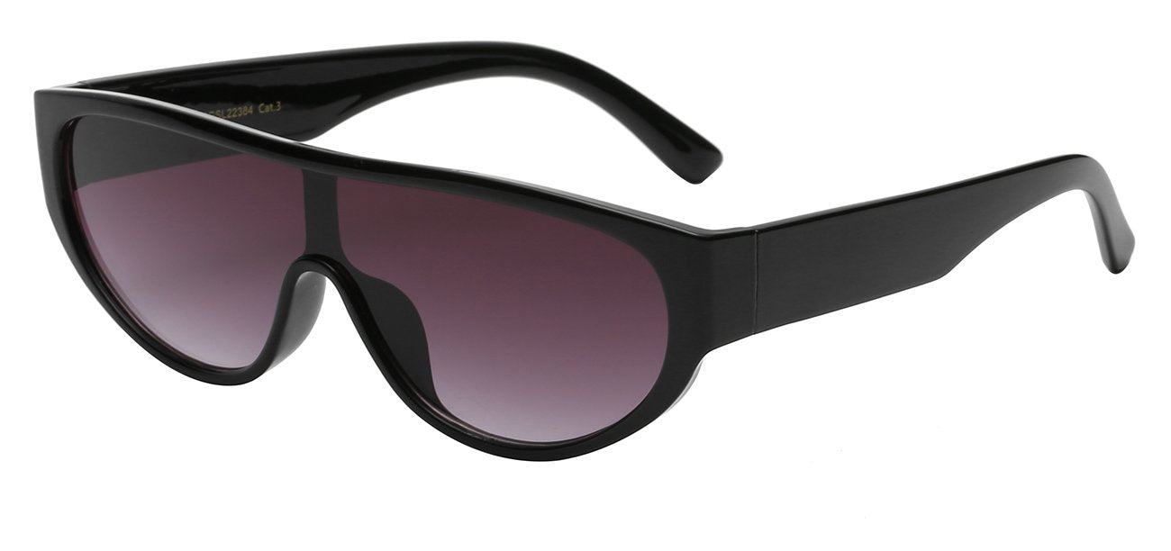Fashionista Panel Lens Half Round Frame Sunglasses
