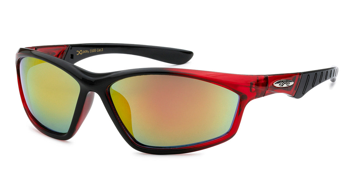 CRYSTAL LIGHTWEIGHT SPORT WRAP UNISEX SUNGLASSES
