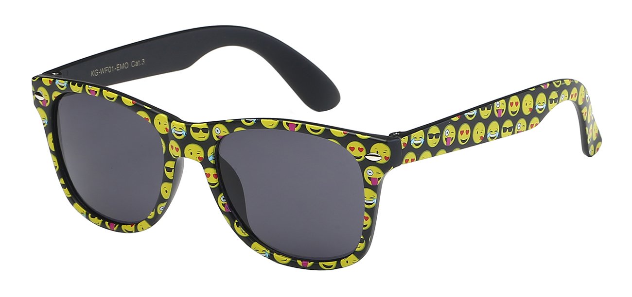 Cute and Fun Emoji Print Kids / Juniors Sunglasses