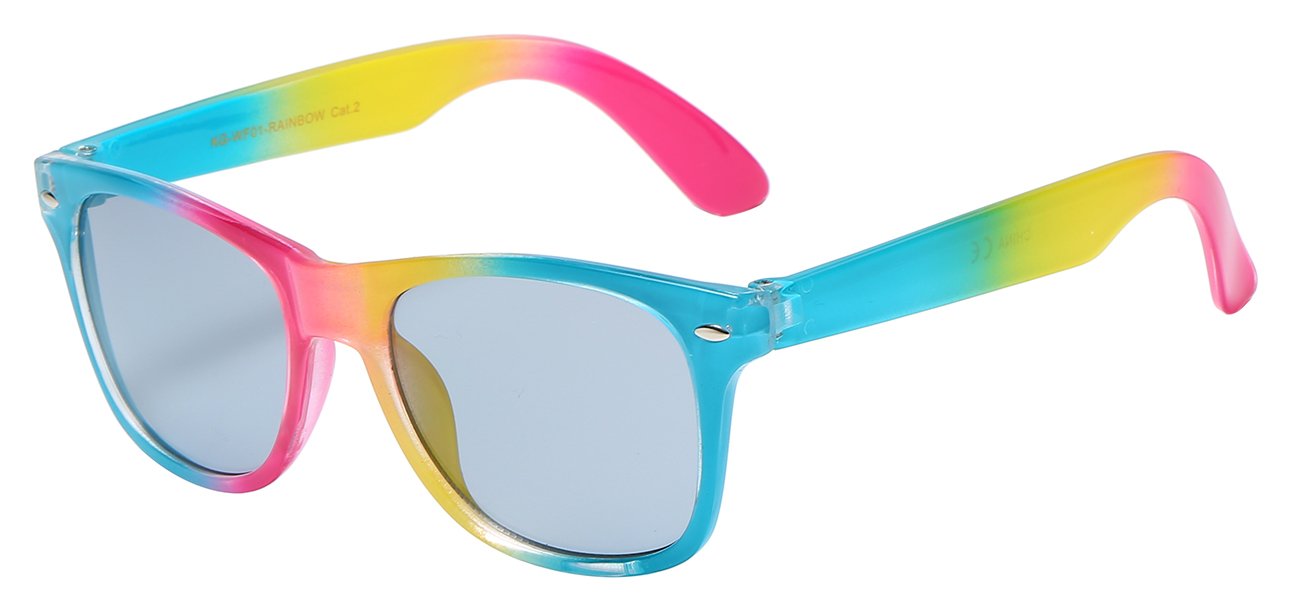 RAINBOW Chic Crystal Rainbow Frame Kids Sunglasses
