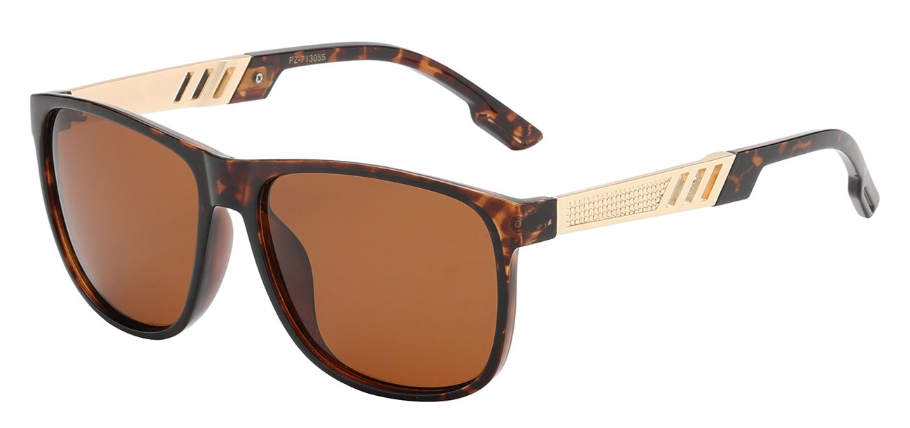 POLARIZED CLASSIC SQUARE HYBRID LENS SUNGLASSES