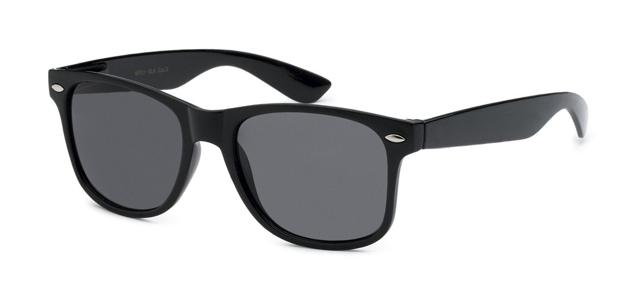 RETRO REWIND WF01-BLK (SHINY BLACK) UNISEX SUNGLASSES