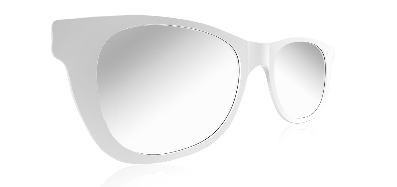 Oversized Retro Sunglasses Mirror-02 Wall Mirror - White