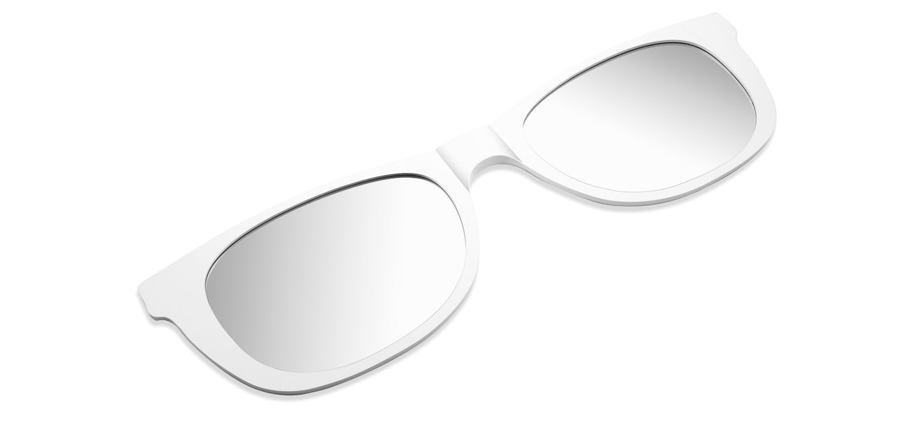 Oversized Retro Sunglasses Mirror-02 Wall Mirror - White