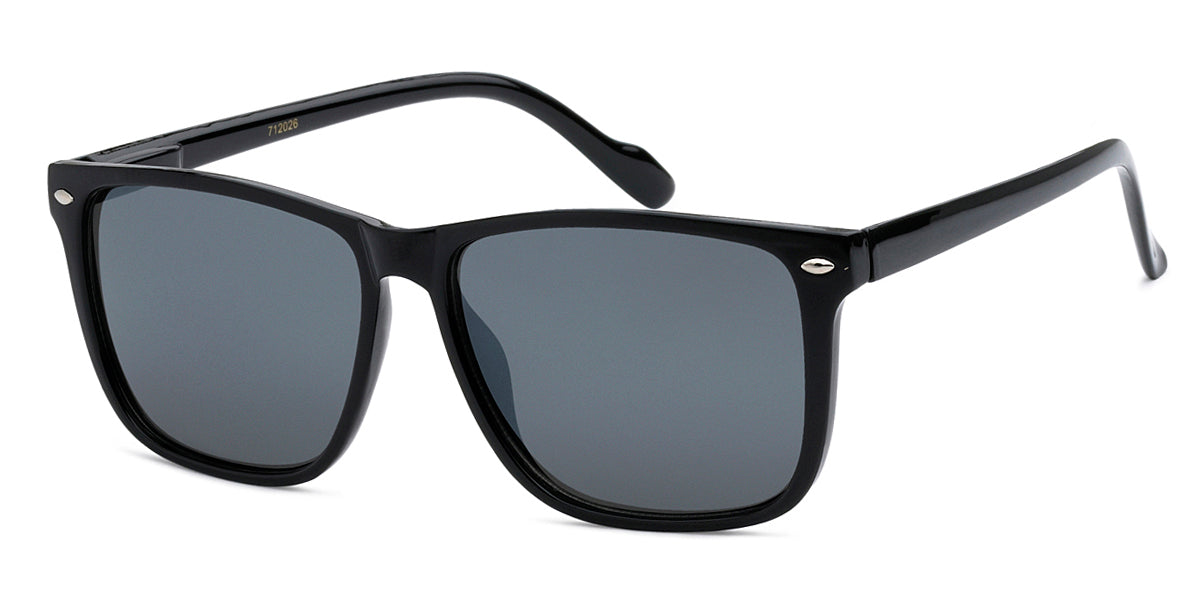 American Classic 712026 Medium Size Square Sprint Temple Unisex Sunglasses