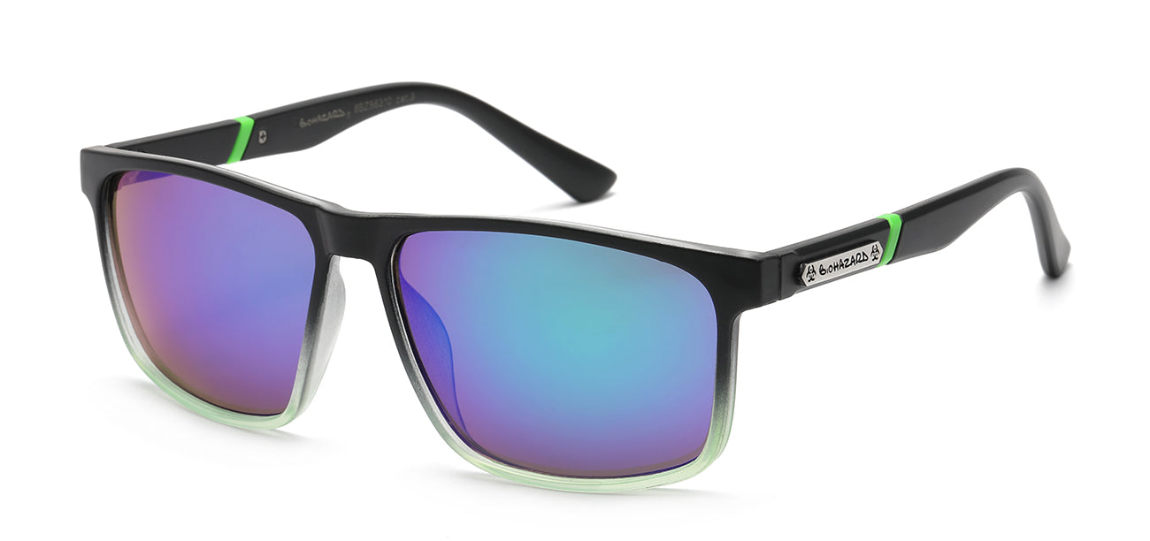 Biohazard Square Sunglasses - Lightning Design