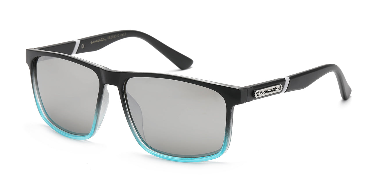 Biohazard Square Sunglasses - Lightning Design