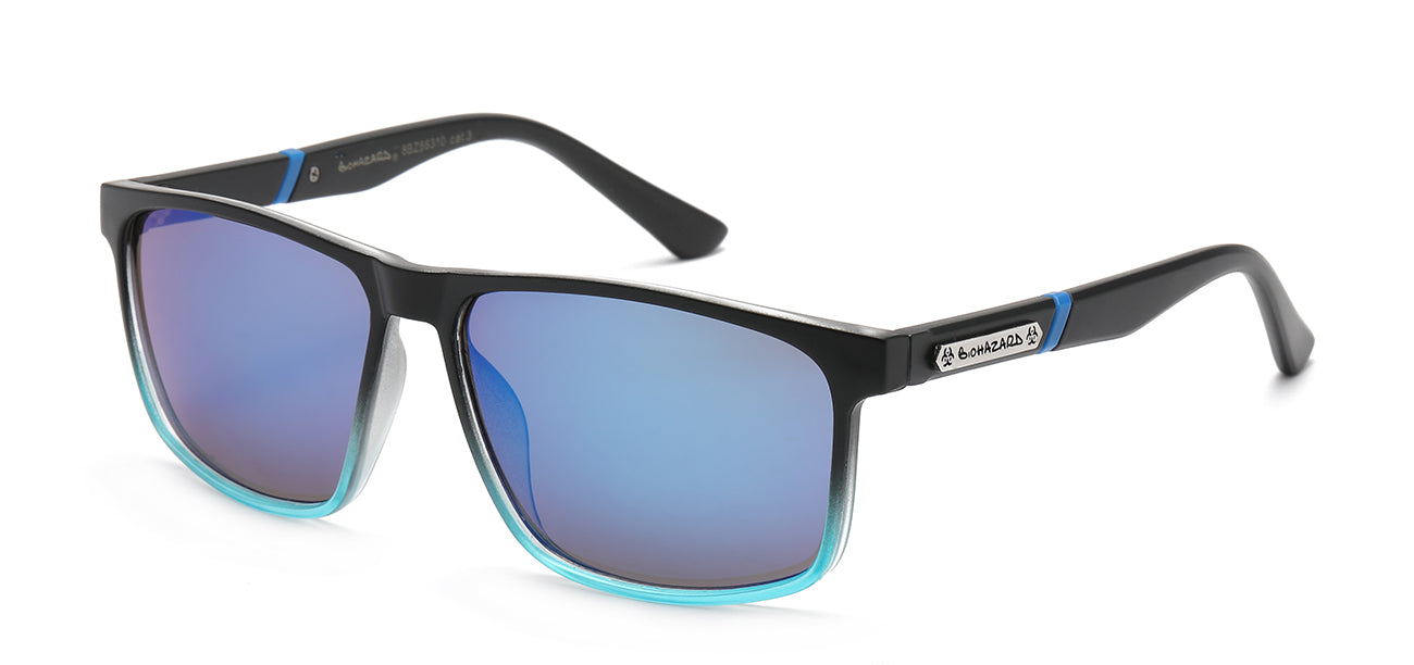 Biohazard Square Sunglasses - Lightning Design
