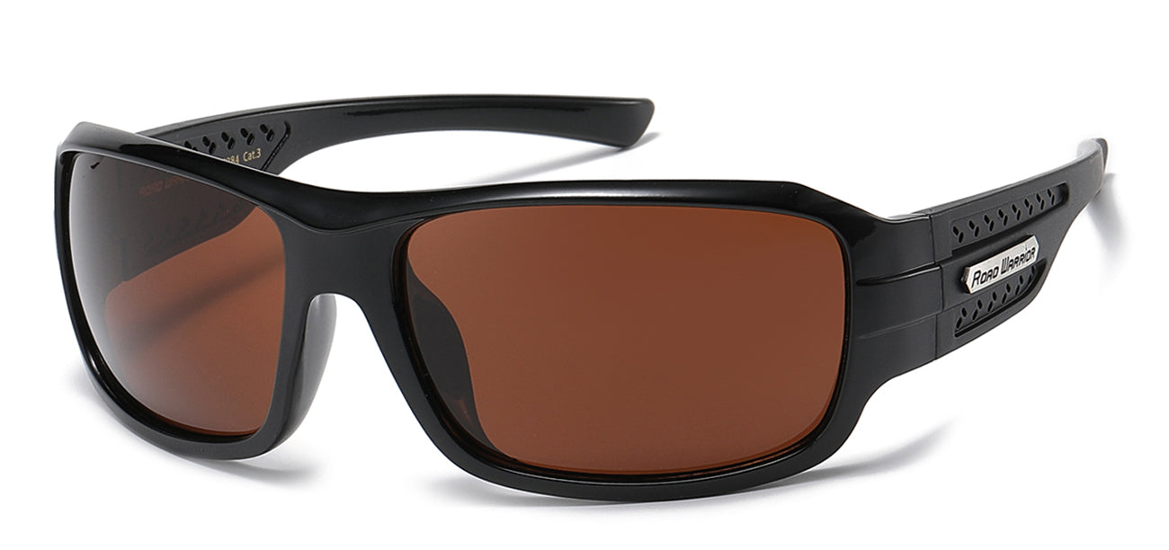 Road Warrior Black Wrap Driving Sunglasses