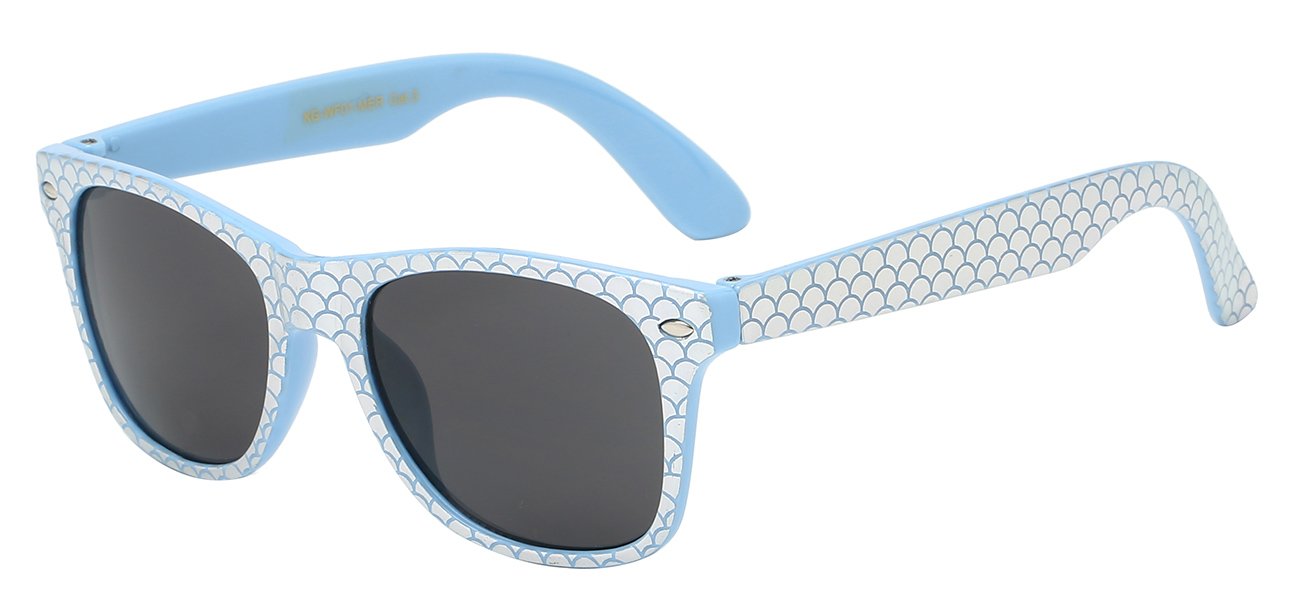 Mermaid Fish Scale Printed Frame Sunglasses – Luna Sunglasses