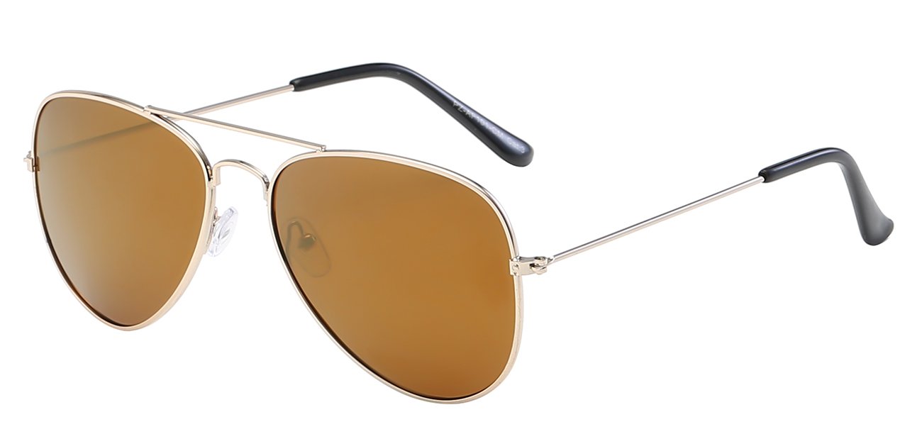 AIR FORCE POLARIZED PZ-AF101-CM CLASSIC TEARDROP AVIATOR COLOR MIRROR LENS UNISEX SHADES