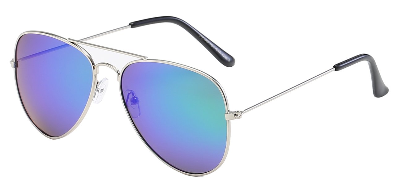 Air Force Polarized PZ-AF101-CM Classic Teardrop Aviator Color Mirror Lens Unisex Shades