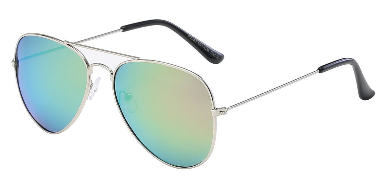 Air Force Polarized PZ-AF101-CM Classic Teardrop Aviator Color Mirror Lens Unisex Shades