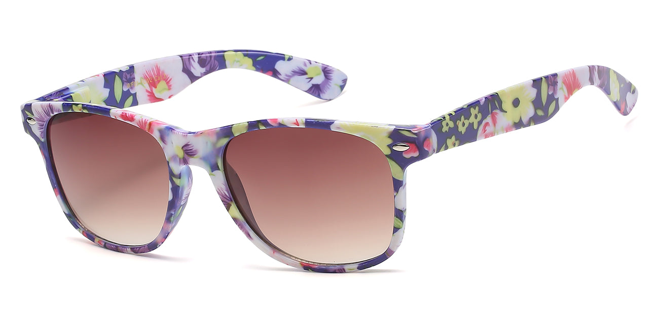Retro Floral Sunglasses - Fun & Feminine Style