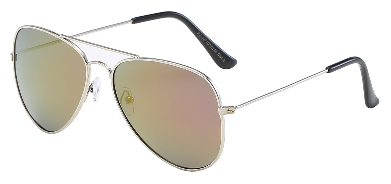 Air Force Polarized PZ-AF101-CM Classic Teardrop Aviator Color Mirror Lens Unisex Shades